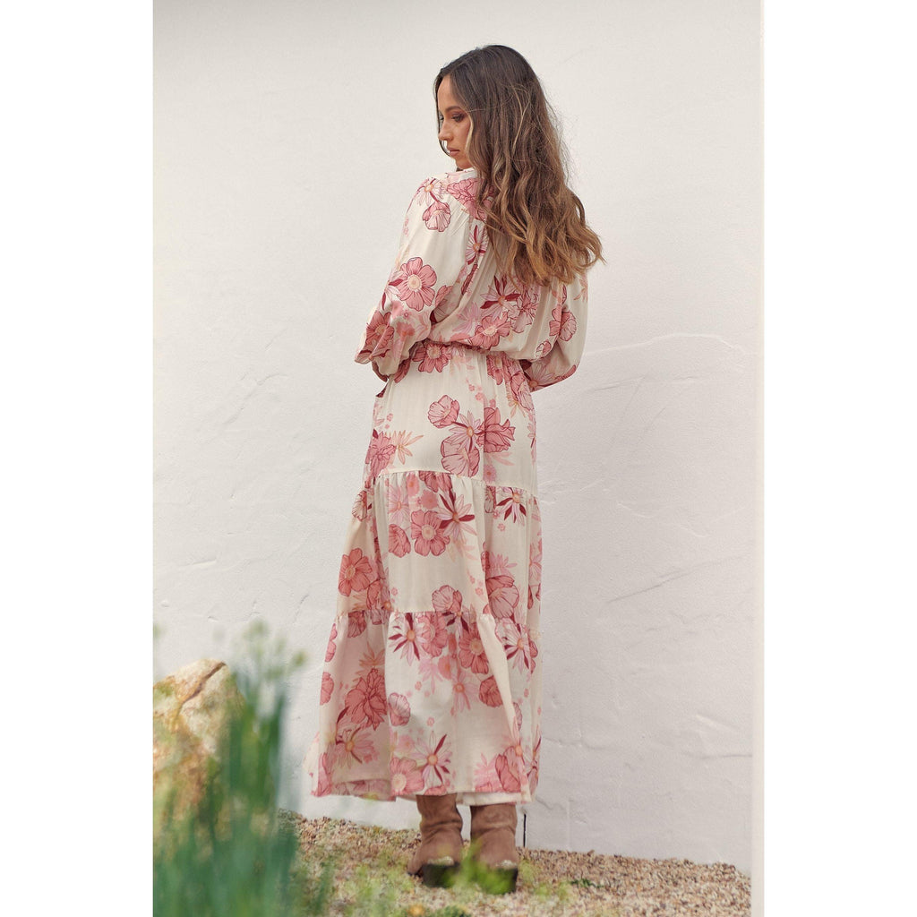 JAASE Lucie Print Otto Maxi Dress - AUSOUTLET.com.au