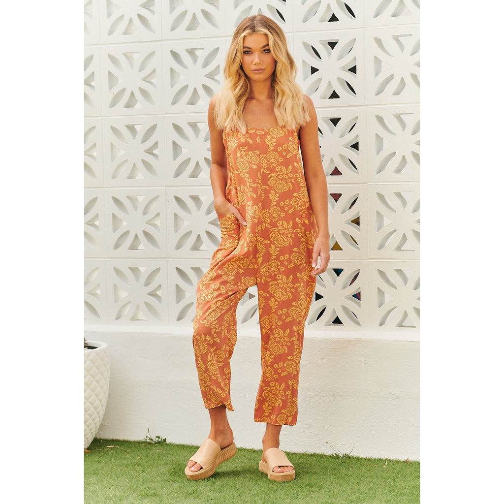 JAASE Day Dream Sun Print Zandra Jumpsuit - AUSOUTLET.com.au