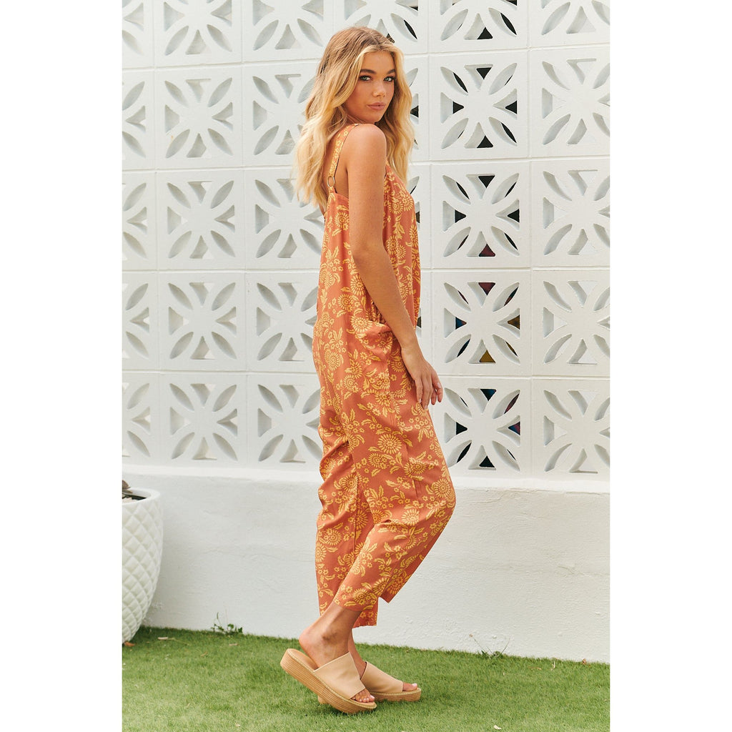 JAASE Day Dream Sun Print Zandra Jumpsuit - AUSOUTLET.com.au