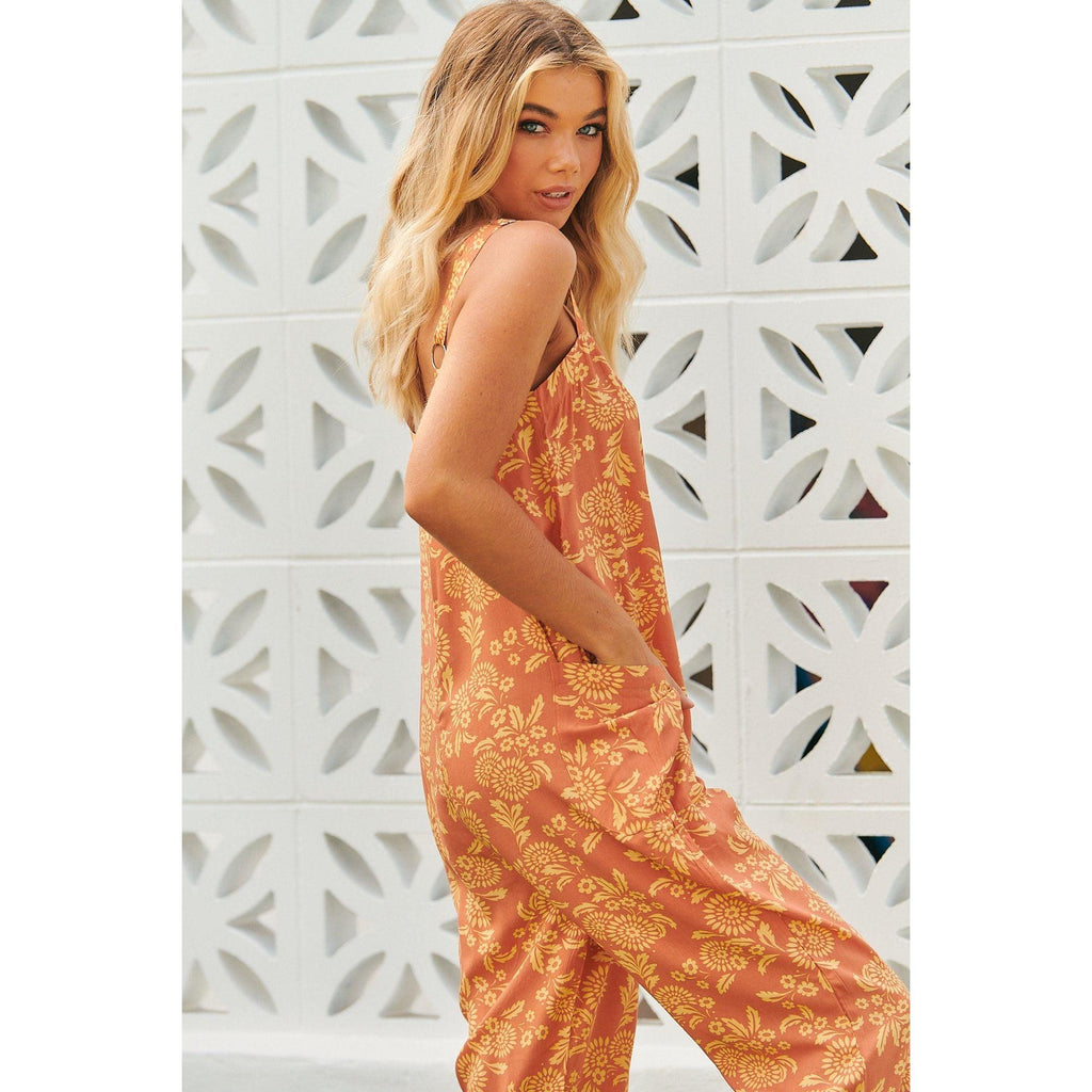 JAASE Day Dream Sun Print Zandra Jumpsuit - AUSOUTLET.com.au