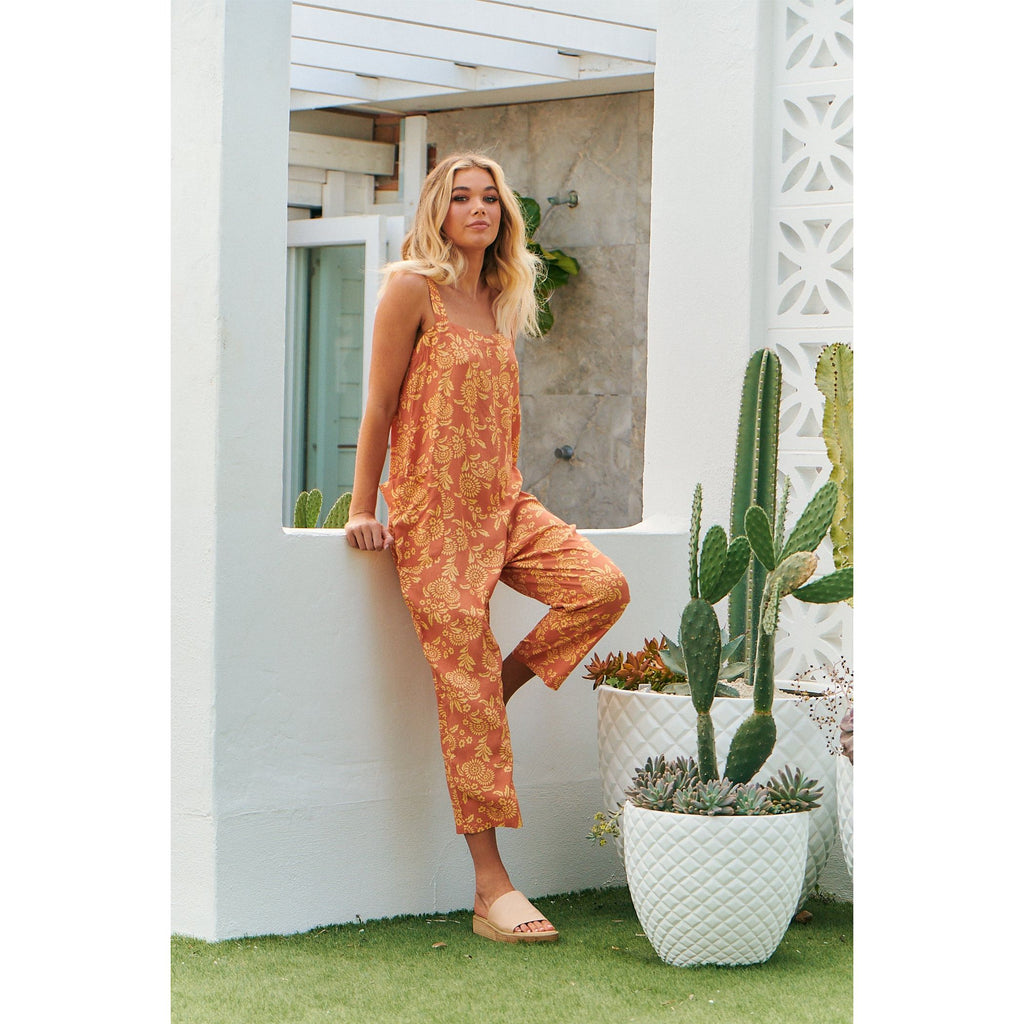 JAASE Day Dream Sun Print Zandra Jumpsuit - AUSOUTLET.com.au