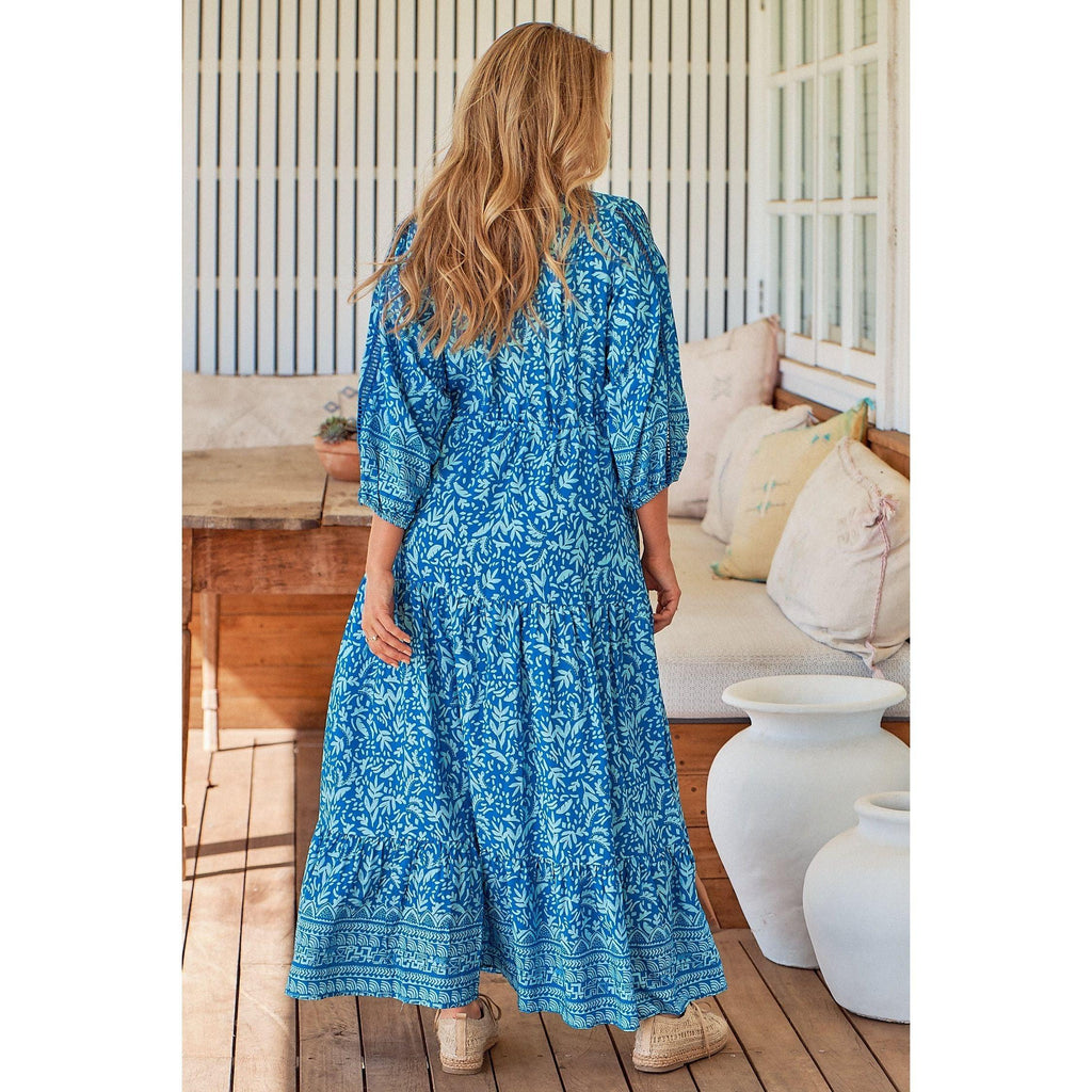 JAASE Letty Print Ebony Maxi Dress - AUSOUTLET.com.au