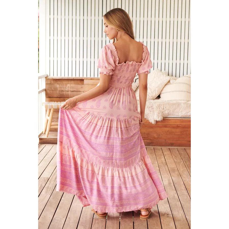 JAASE Ophilia Print Claudette Maxi Dress - AUSOUTLET.com.au