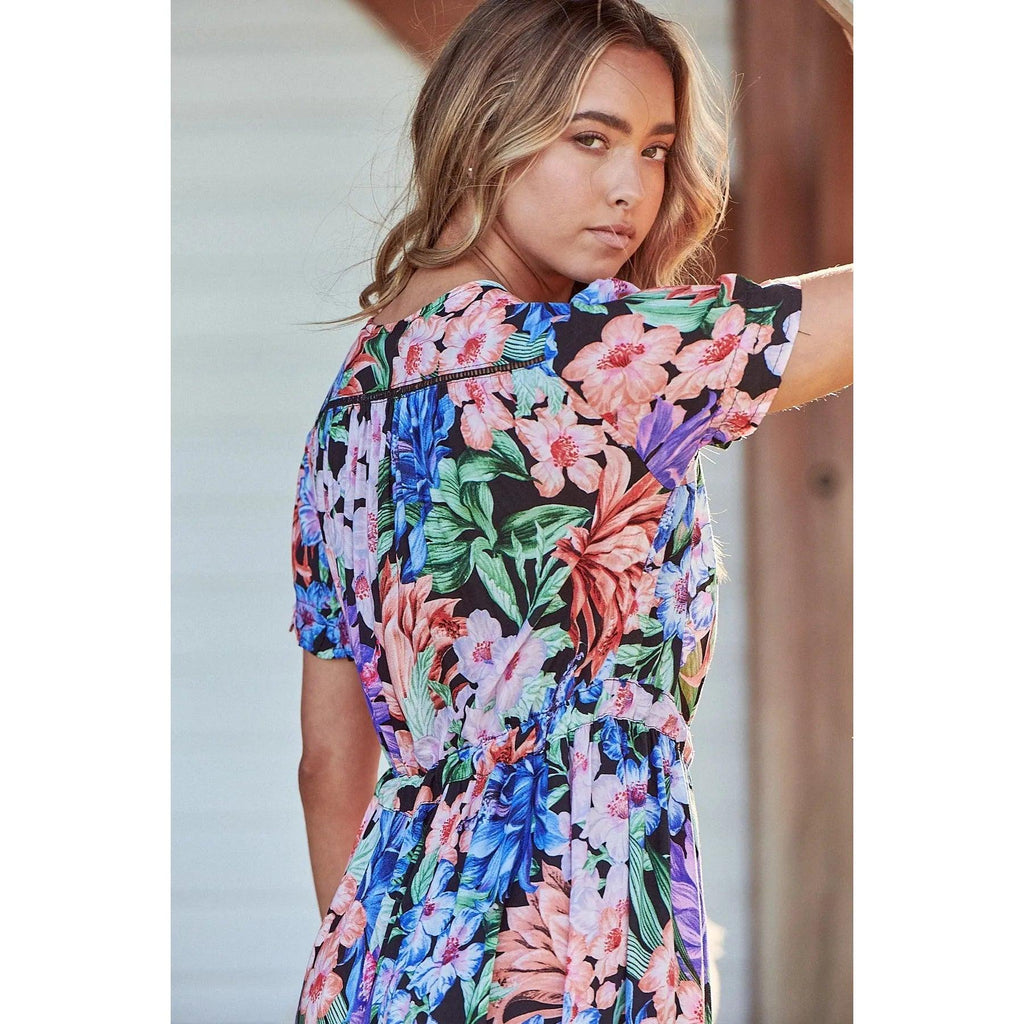 JAASE Midnight Tropics Print June Maxi Dress - AUSOUTLET.com.au