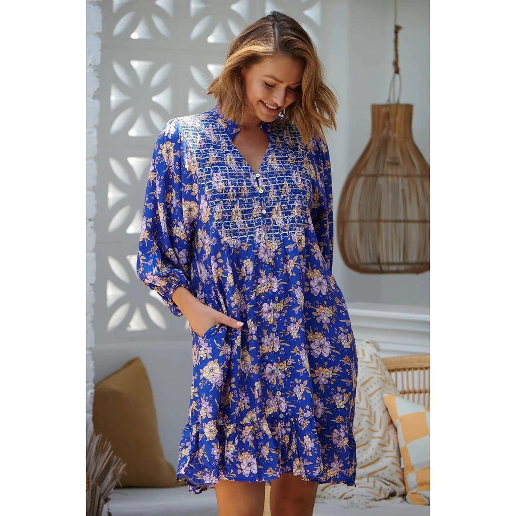 JAASE Delfina Print Jones Mini Dress - AUSOUTLET.com.au