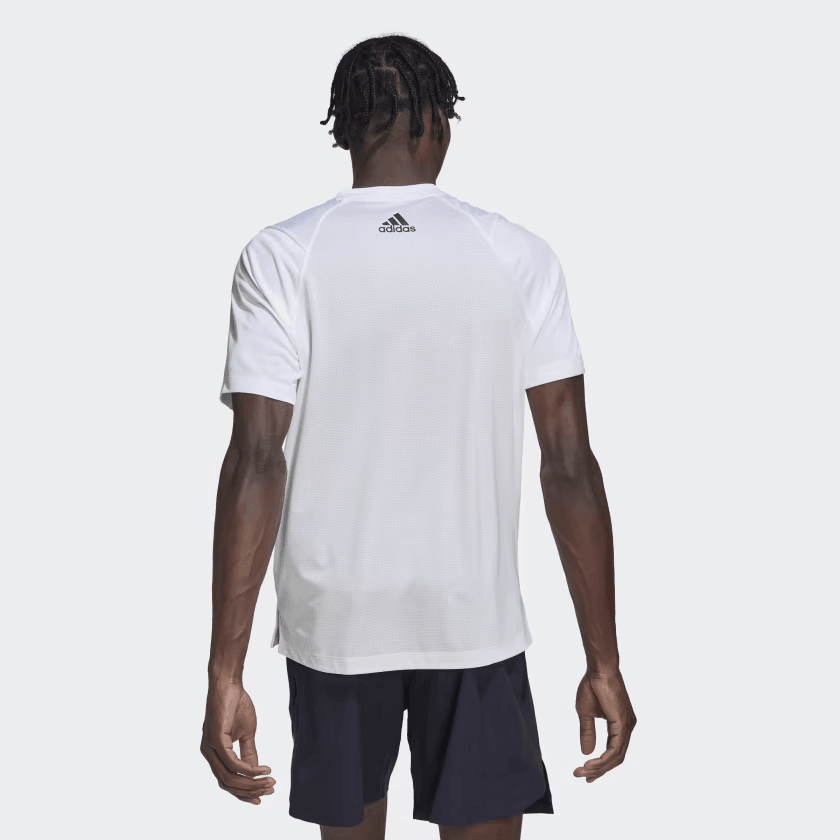 Adidas Men's Train Icons Training White T-Shirt - AUSOUTLET.com.au