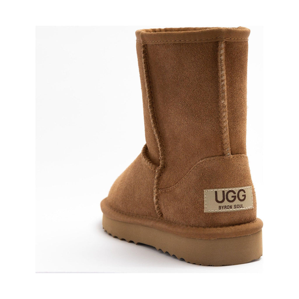 Byron Soul Ugg Classic Short Boots Brown - AUSOUTLET.com.au