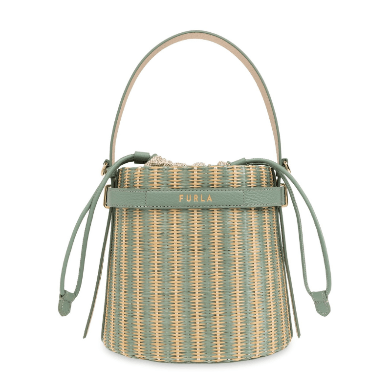 Furla Giove Mini Bucket Bag - Green - AUSOUTLET.com.au