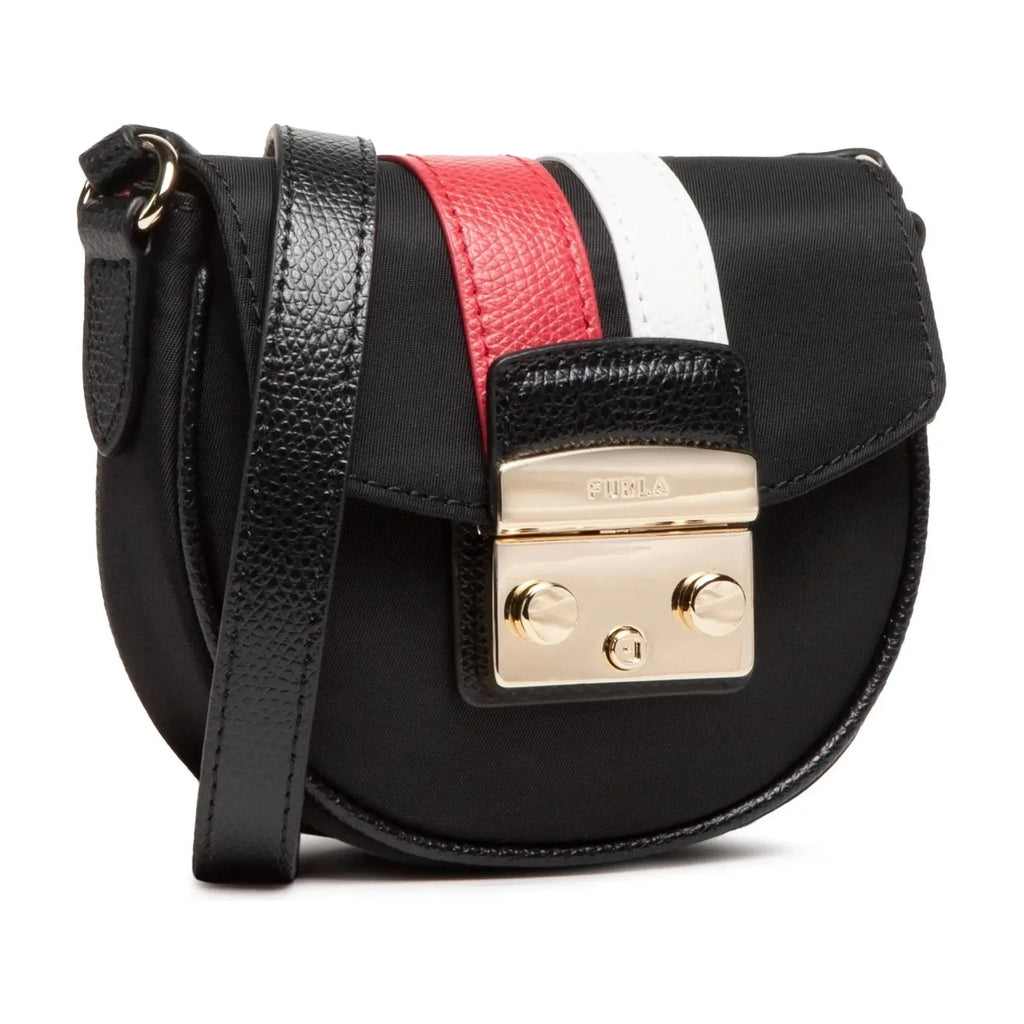 Furla Metropolis Micro Crossbody Bag - Nero Ruby Talco - AUSOUTLET.com.au