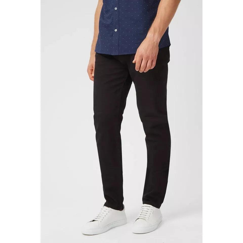 Burton Men's Stretch Tapered Jeans Black - AUSOUTLET.com.au