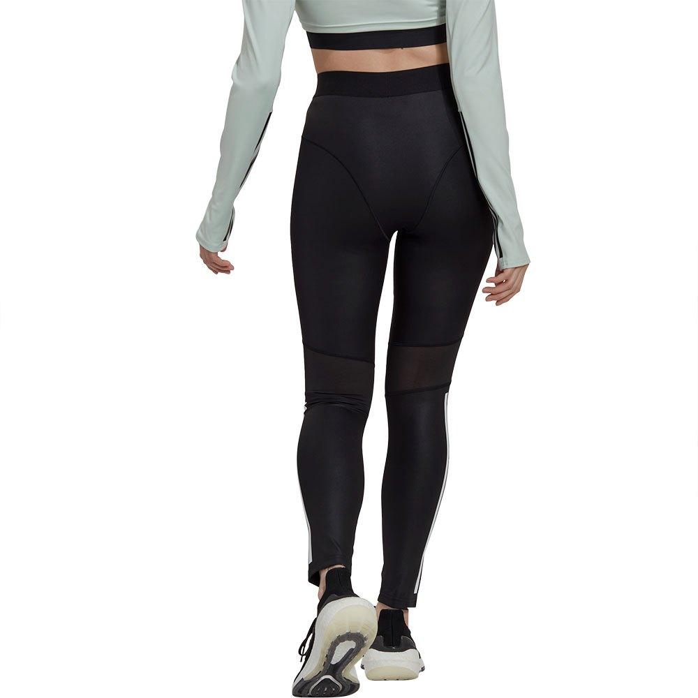 Adidas Womens Hyperglam 3-Stripes 7/8 Leggings - AUSOUTLET.com.au