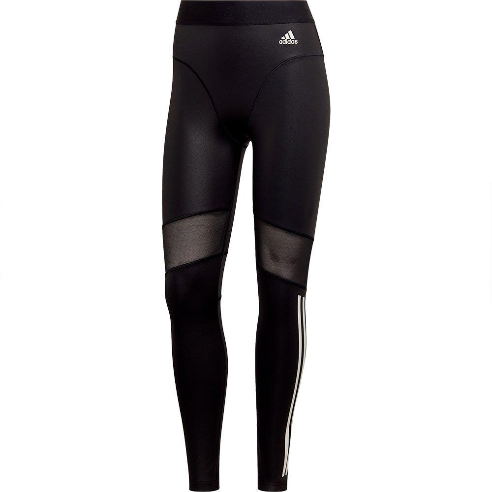 Adidas Womens Hyperglam 3-Stripes 7/8 Leggings - AUSOUTLET.com.au