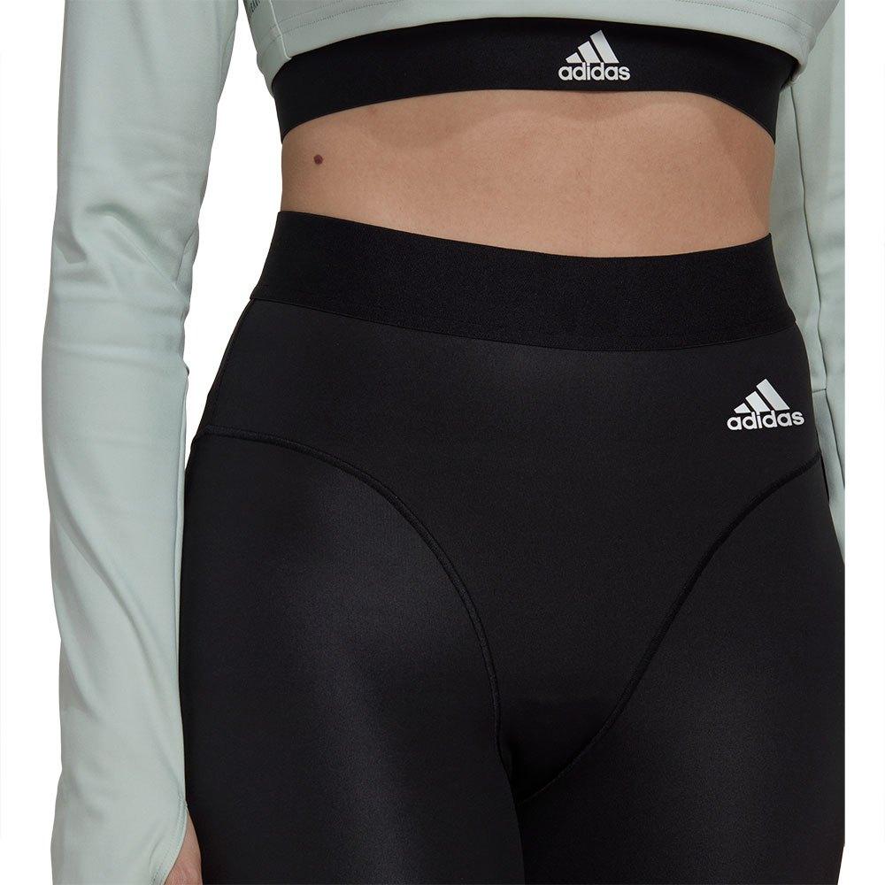 Adidas Womens Hyperglam 3-Stripes 7/8 Leggings - AUSOUTLET.com.au