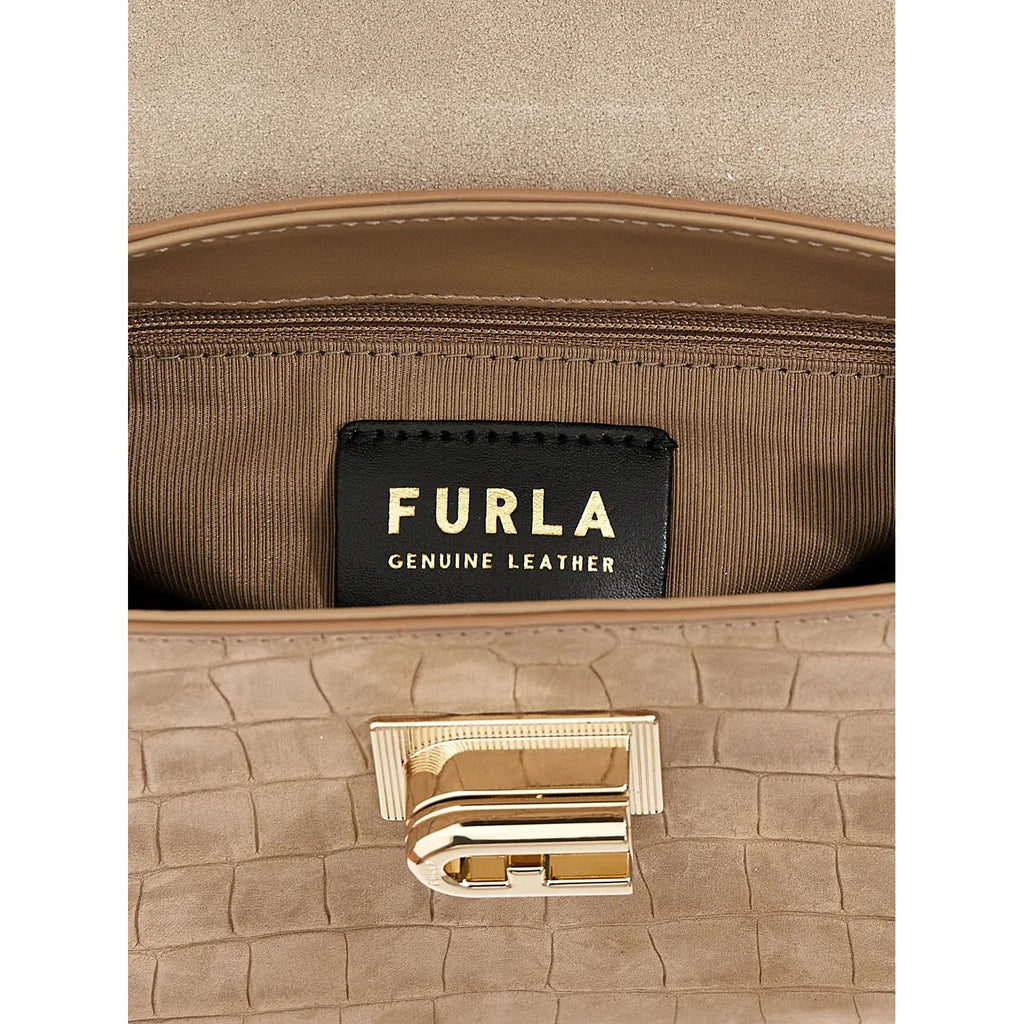 Furla 1927 Mini Top Handle - Greige - AUSOUTLET.com.au