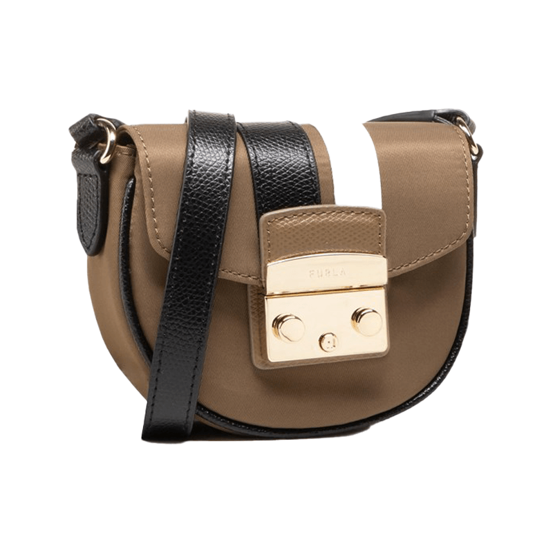 Furla Metropolis Micro Bag - Fango Nero Talco - AUSOUTLET.com.au