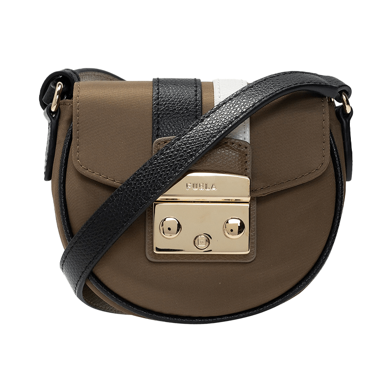 Furla Metropolis Micro Bag - Fango Nero Talco - AUSOUTLET.com.au