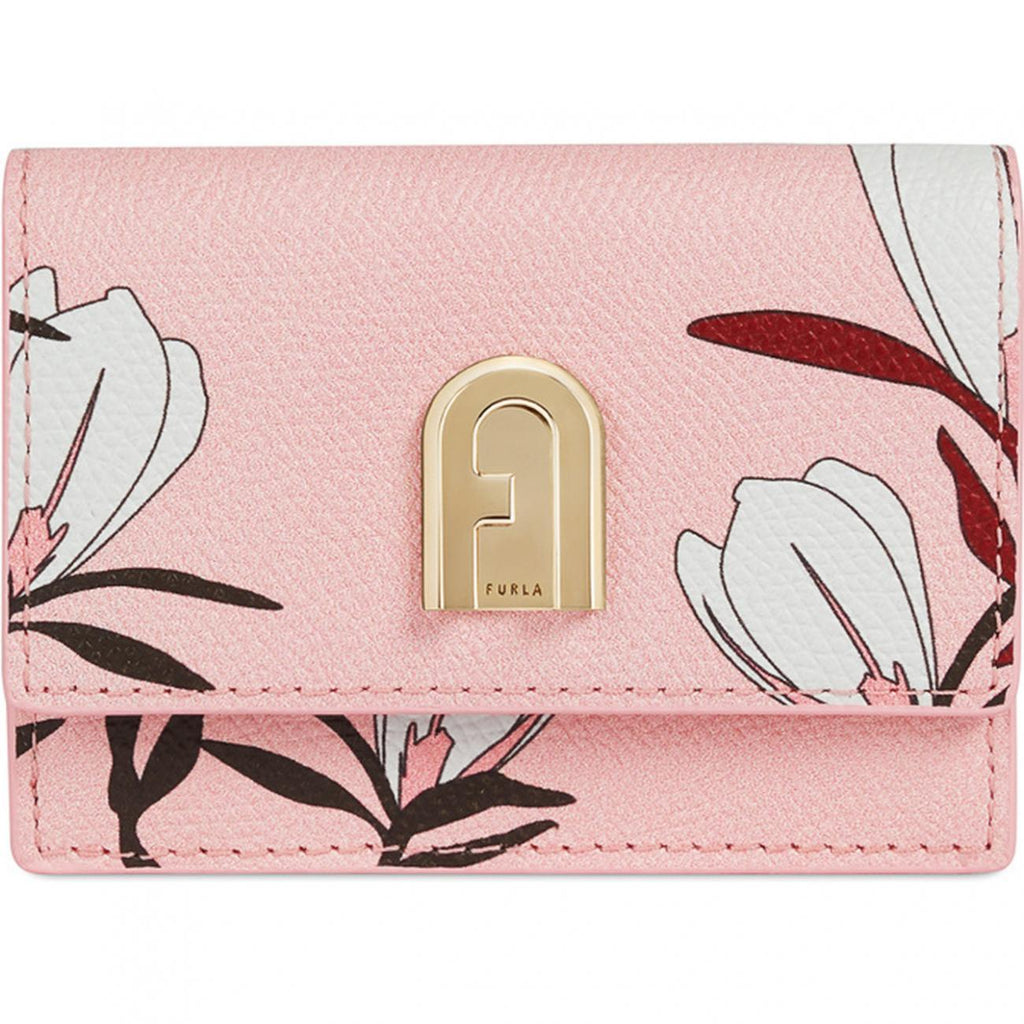 Furla 1927 Small Compact Tri-fold Wallet - Toni Rosa Chiaro - AUSOUTLET.com.au