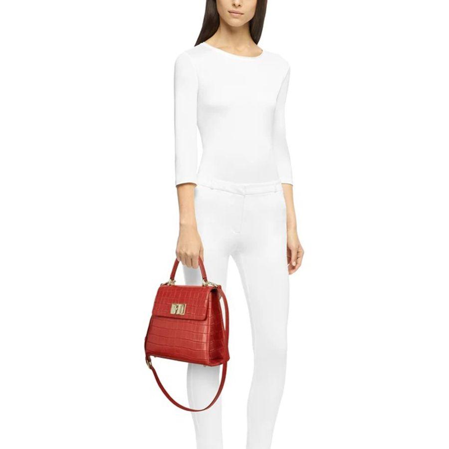 Furla 1927 Small Top Handle Bag - Chilli Oil - AUSOUTLET.com.au