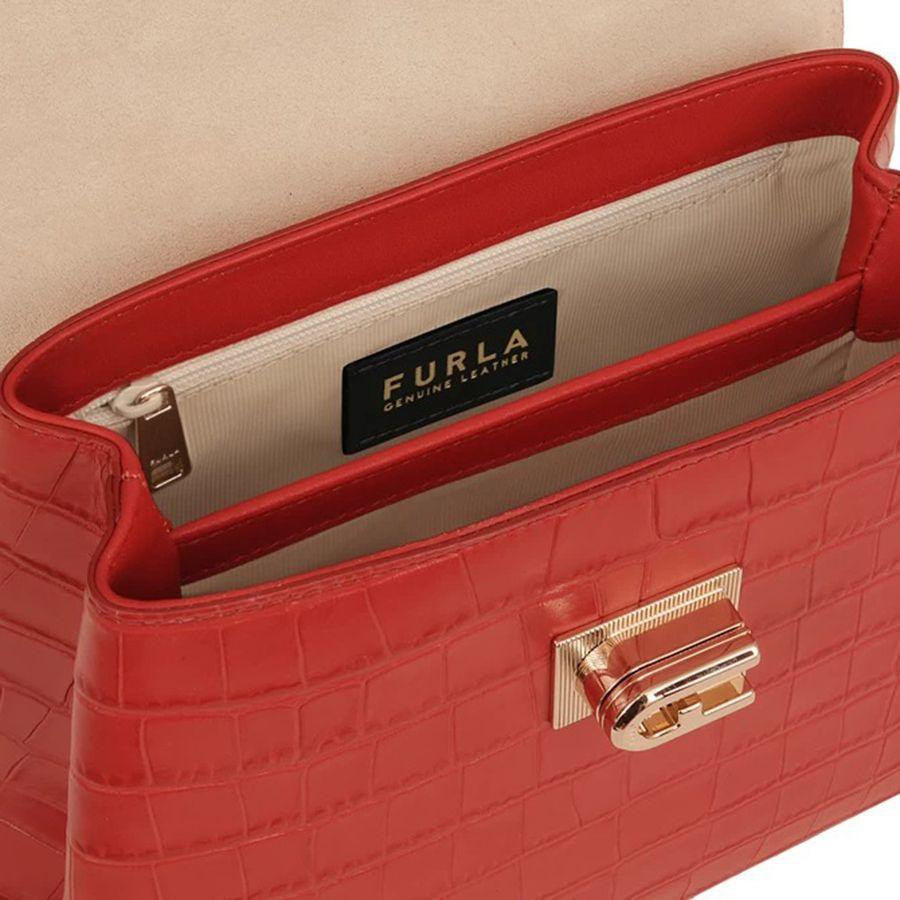 Furla 1927 Small Top Handle Bag - Chilli Oil - AUSOUTLET.com.au