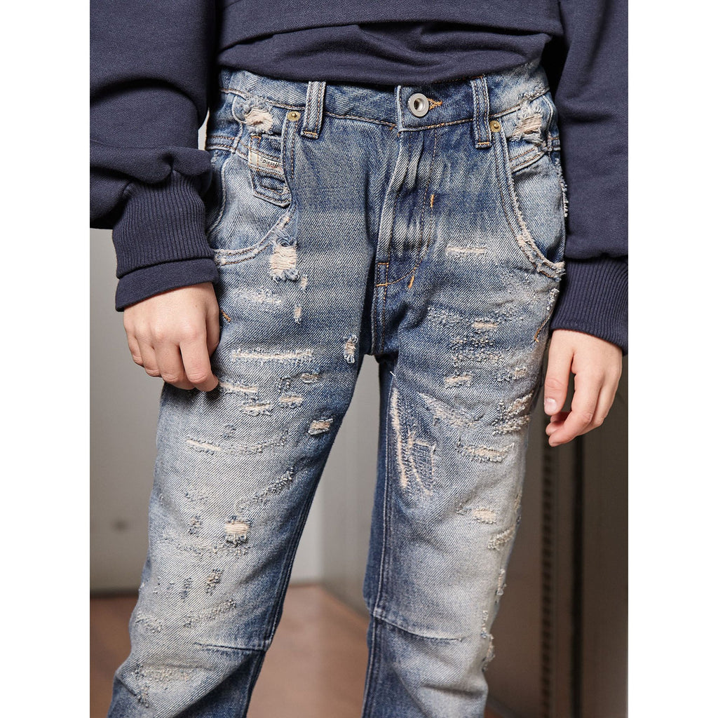 Diesel Genderless Fayza Slim Jeans in Blue - AUSOUTLET.com.au