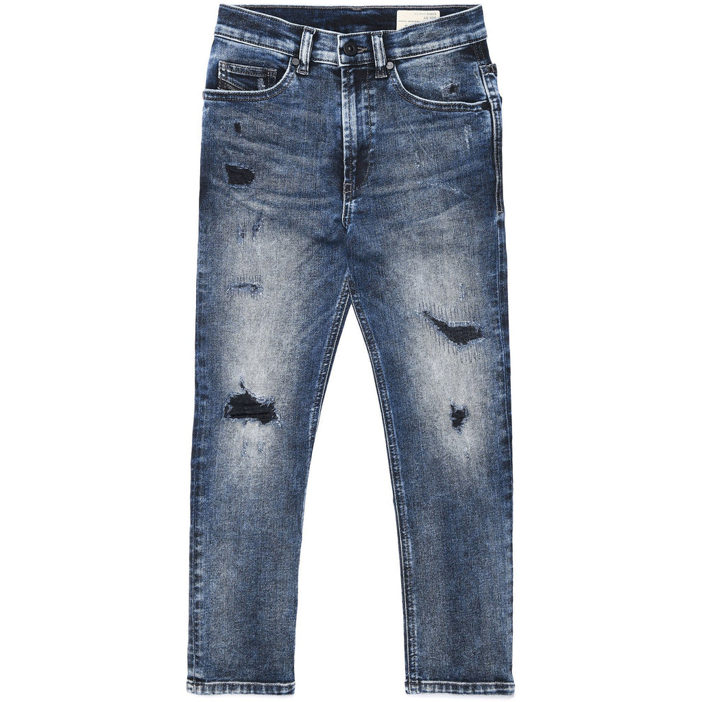 Diesel Boys Eetar - Ripped Jeans in Blue - AUS OUTLET