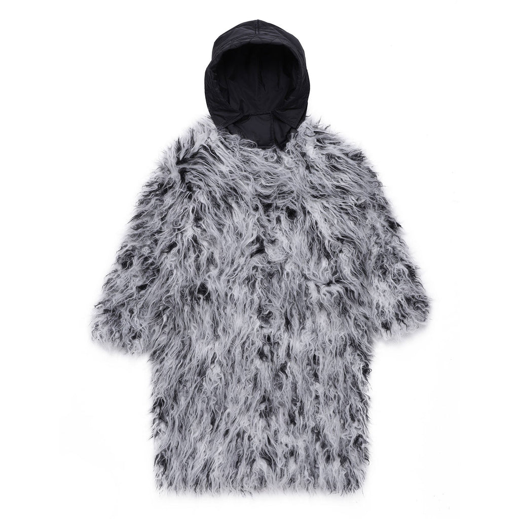 Diesel Girls Fluffy Long Jacket with Hood - AUS OUTLET