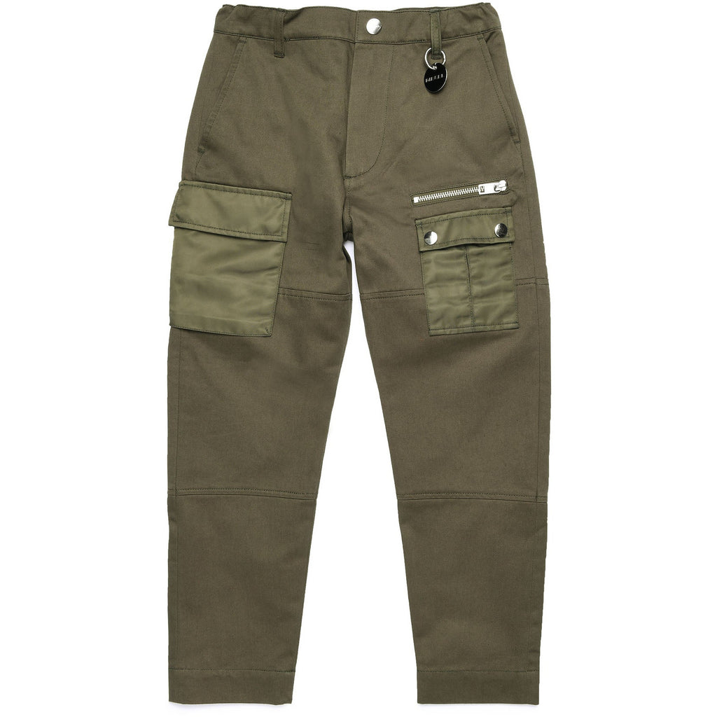 Diesel Genderless Khaki Trousers with Several Compartments - AUS OUTLET