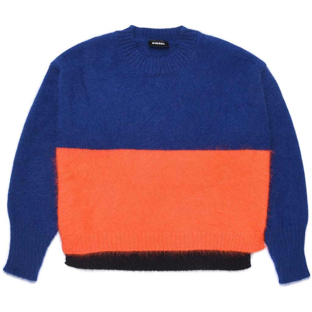 Diesel Girls Blue/Orange Sweater - AUS OUTLET