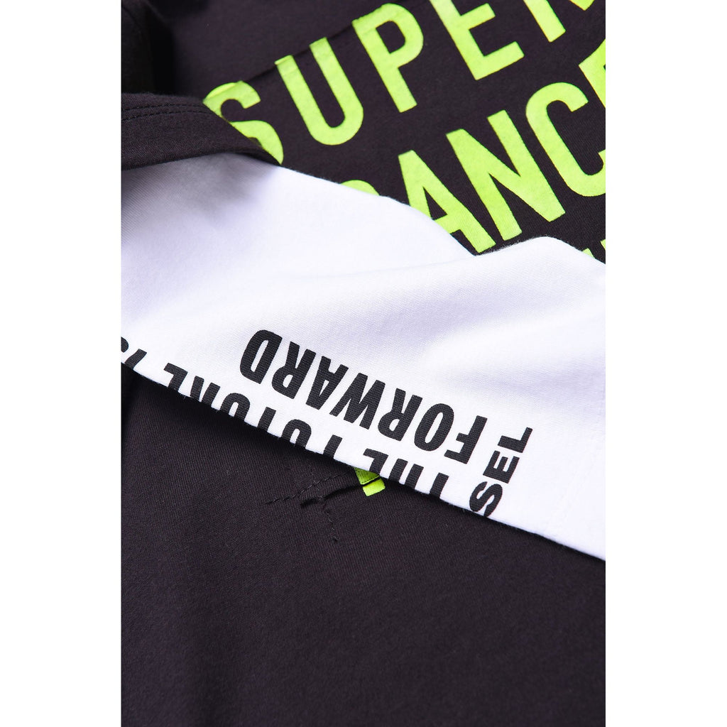 Diesel Girls Black Skirt with Handwriting Design - AUS OUTLET