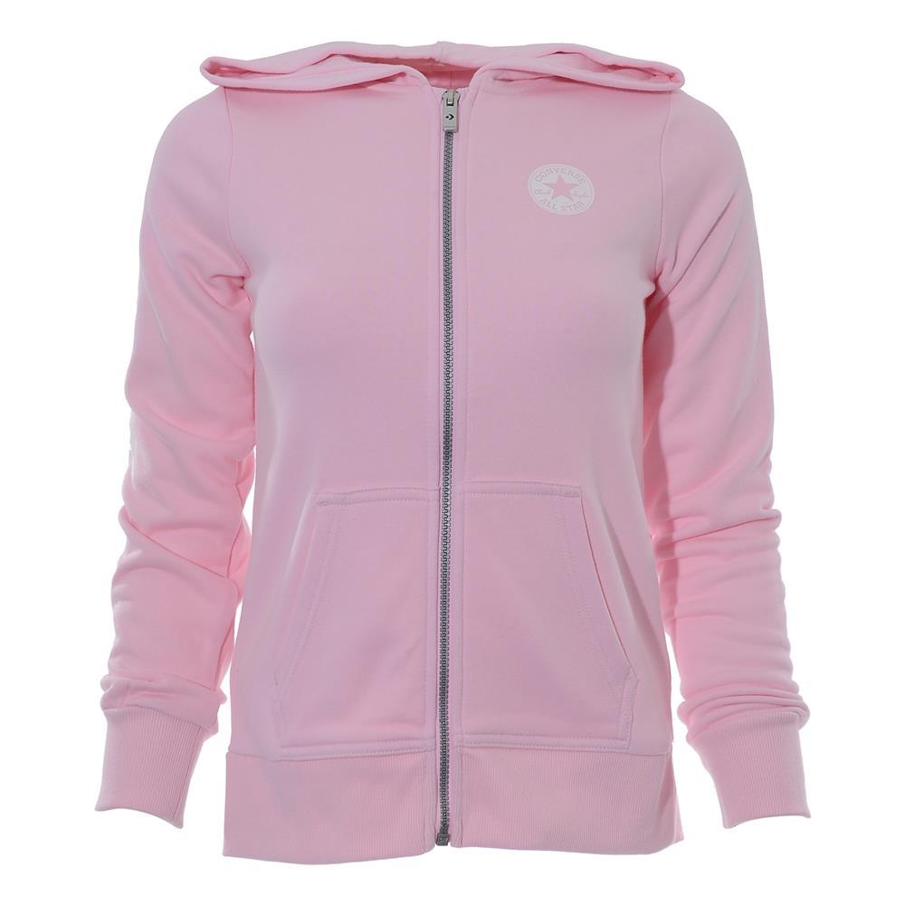 Converse Girl's Pink Chuck Taylor Script F.T Hoodie - AUS OUTLET