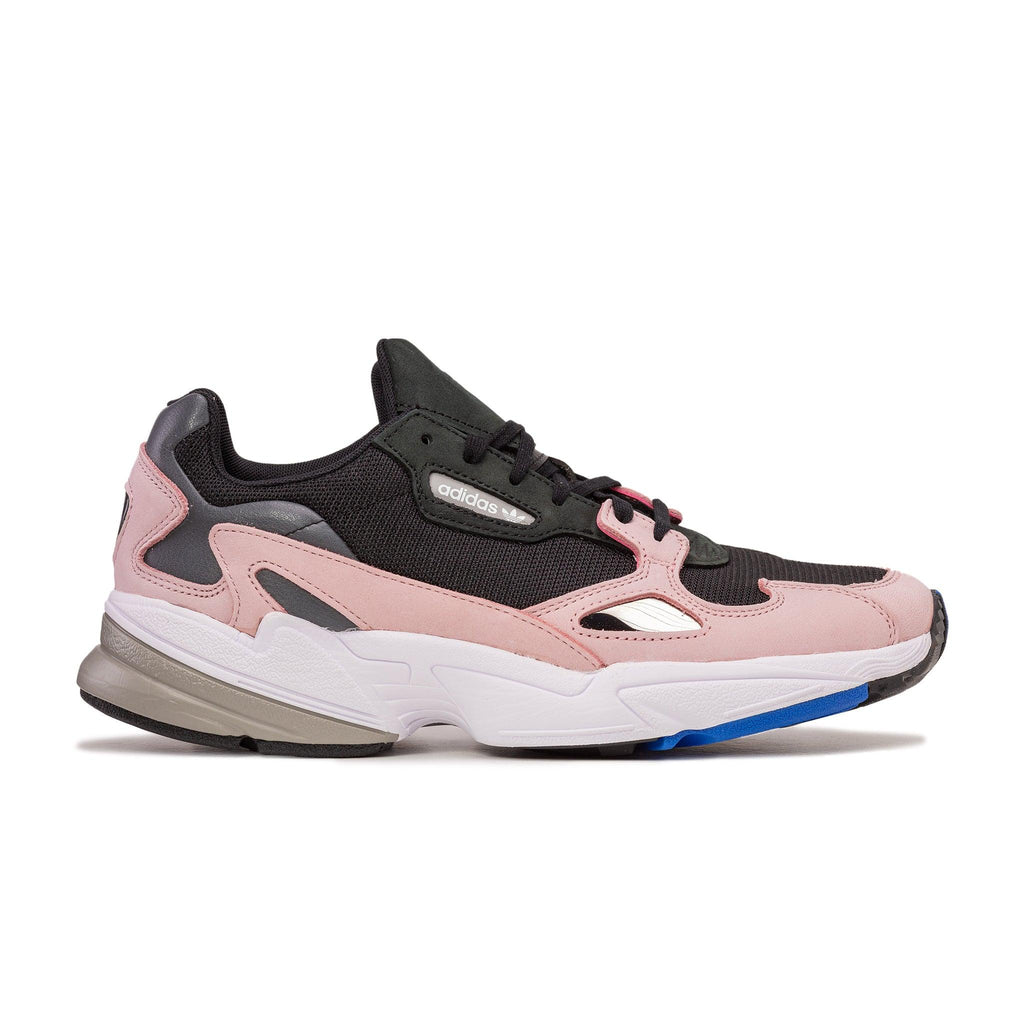 Adidas Women's Falcon Core Black Light Pink Sneaker - AUS OUTLET