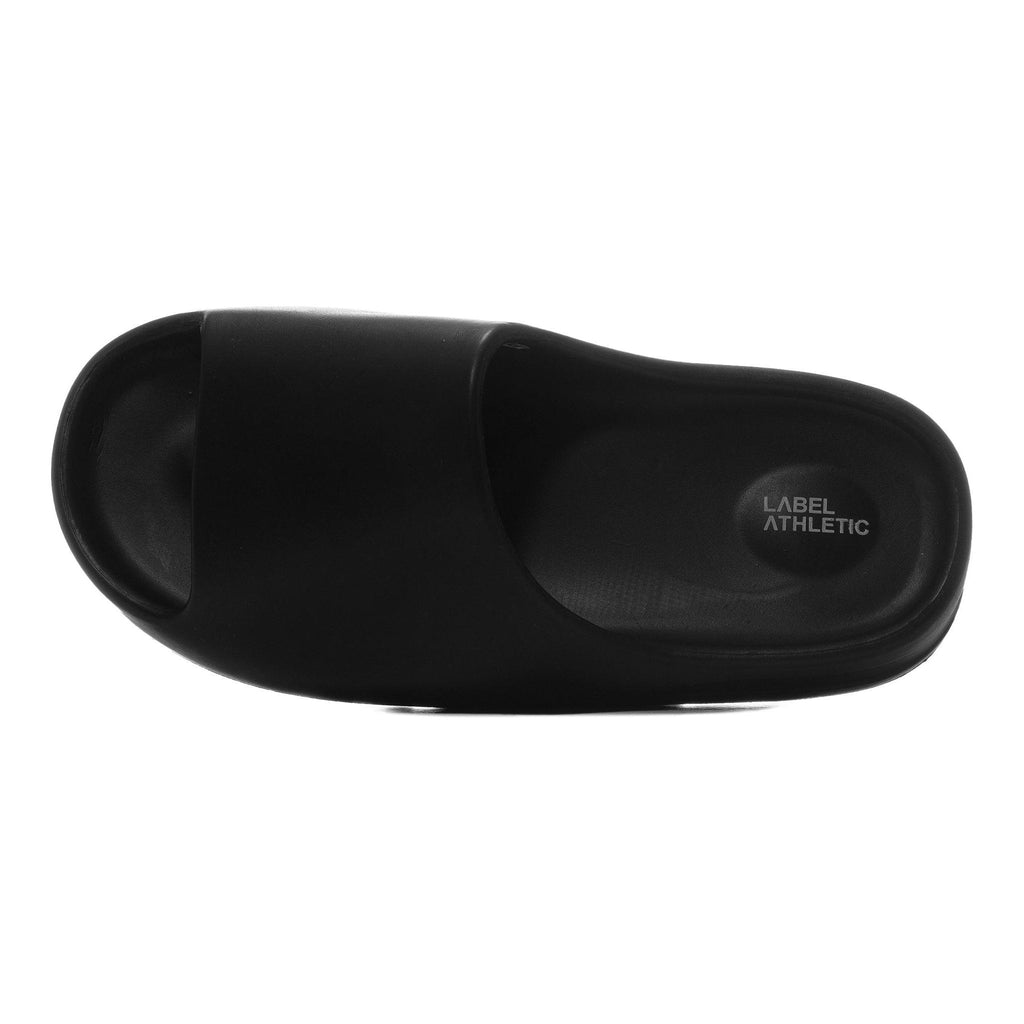 Label Athletic Black Slides - AUS OUTLET