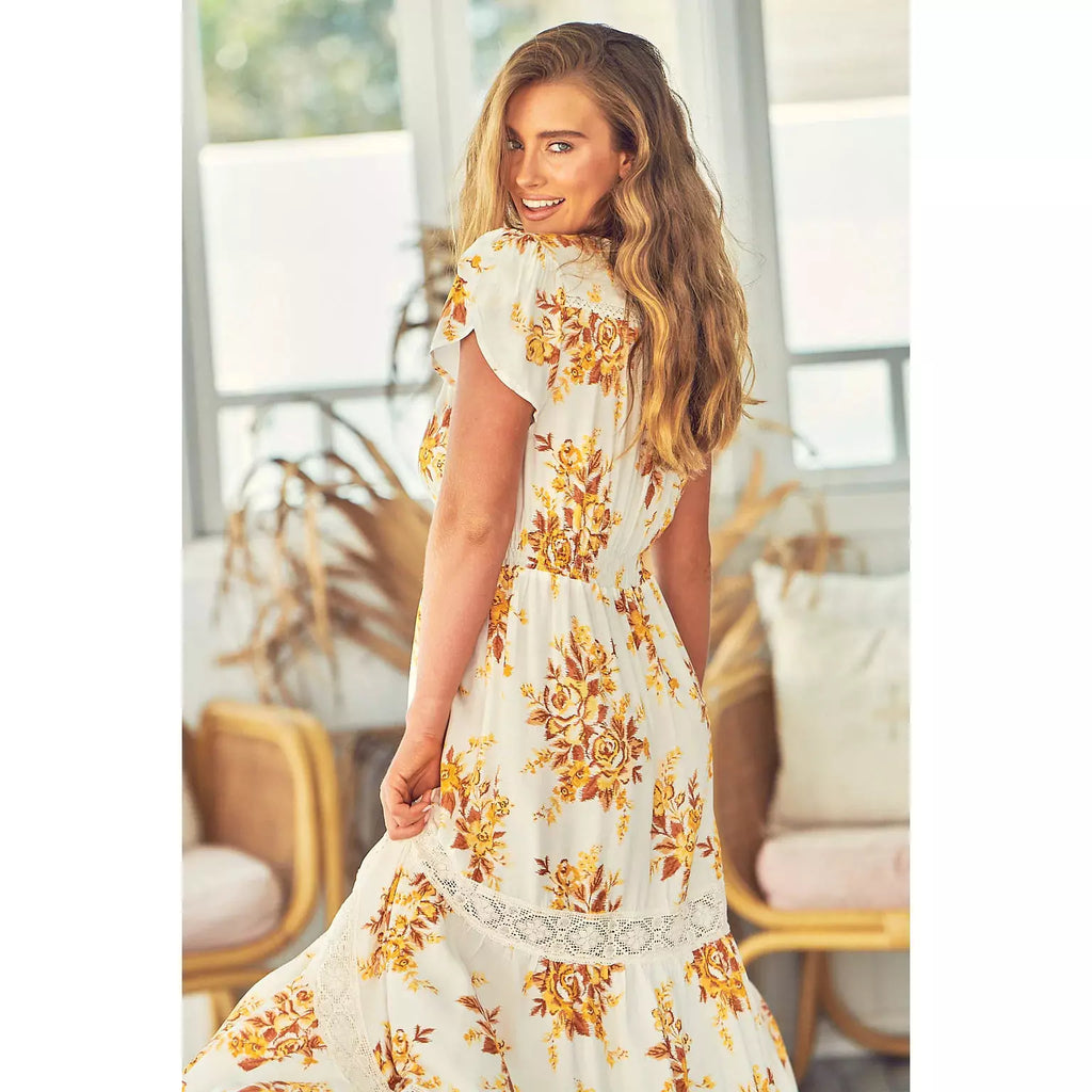 Jaase Magnolia Print Poppy Maxi Dress - AUS OUTLET