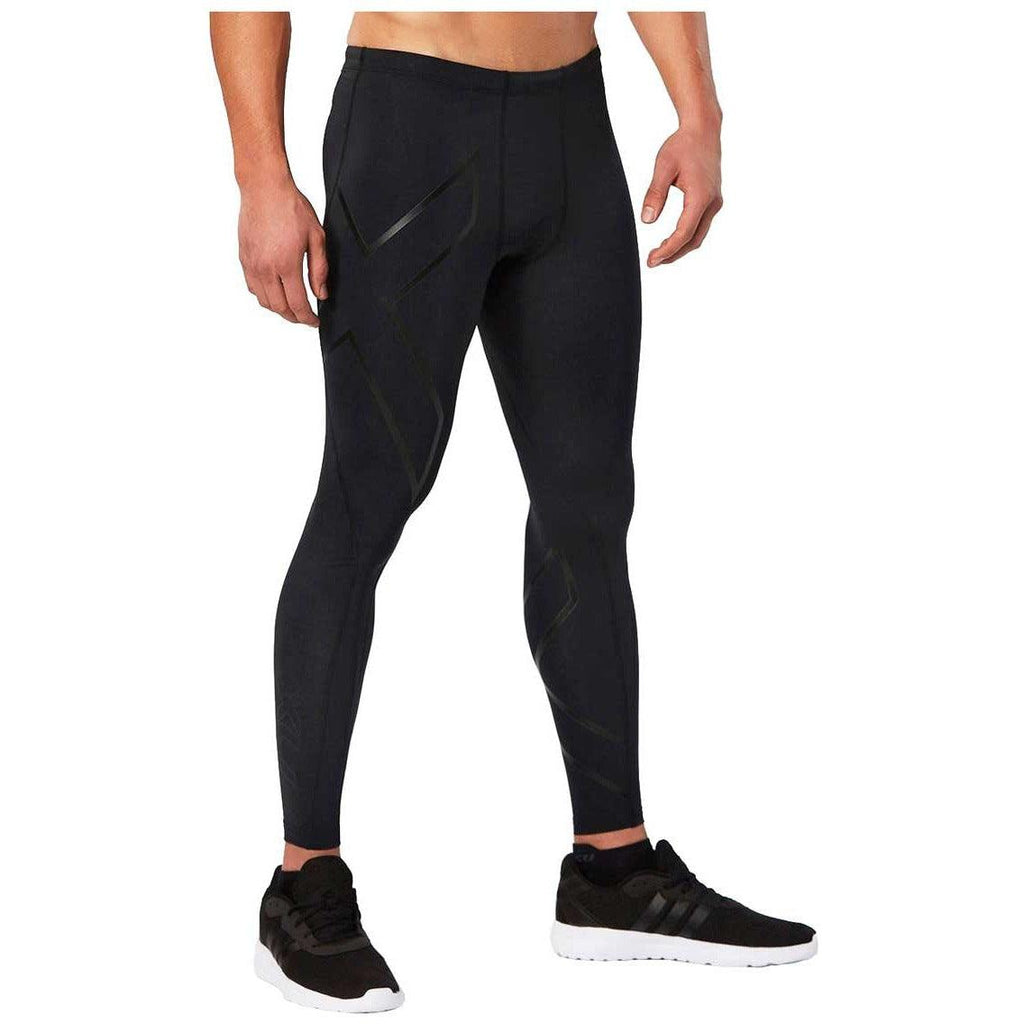 2XU Men's Recovery Compression Tights - Black - AUS OUTLET