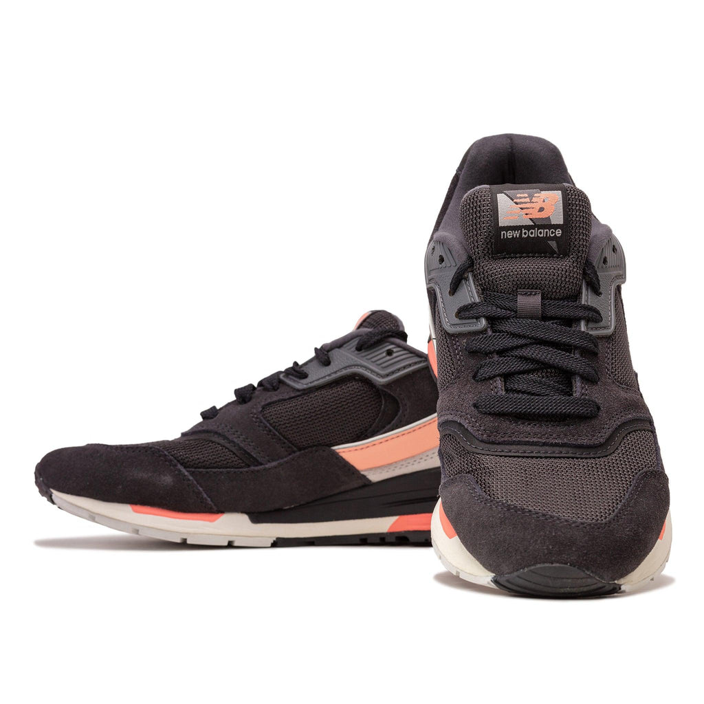New Balance Men's Energy Pack Black With Orange Runners - AUS OUTLET