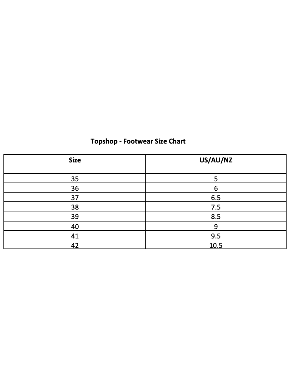 Topshop sale 2025 shoes uk
