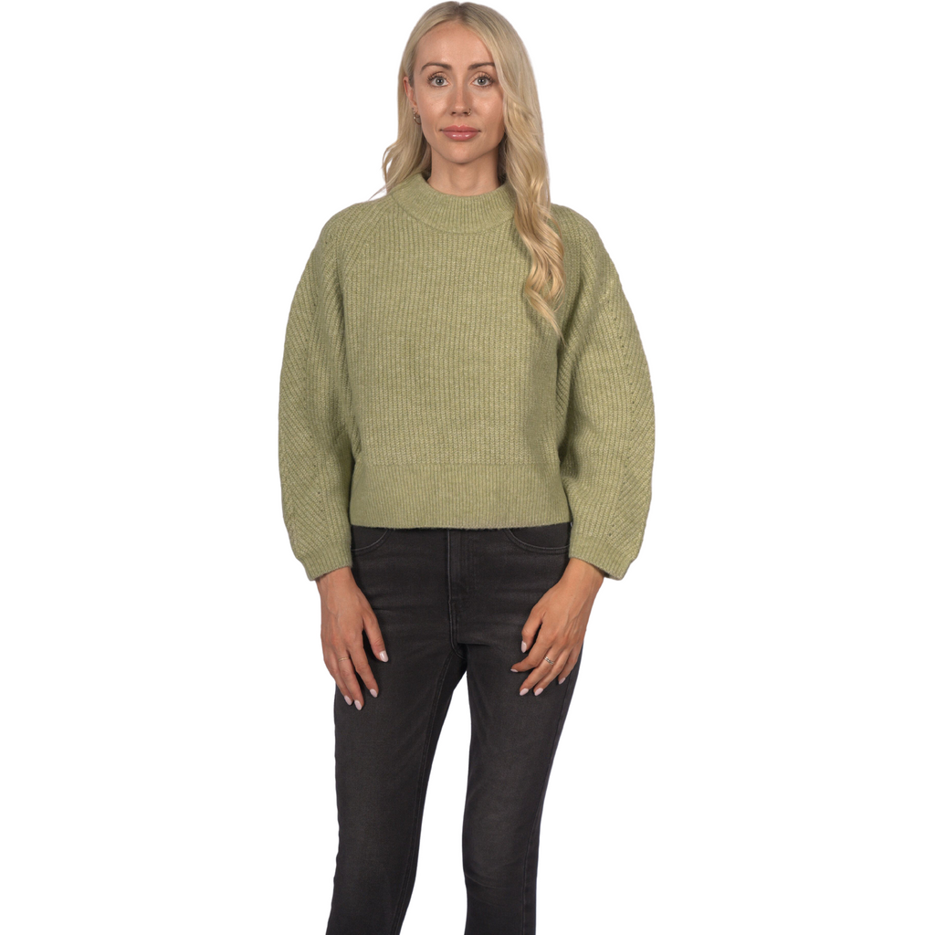 Topshop Women's Dolman Sleeve Knit Jumper  - Sage Green - AUS OUTLET