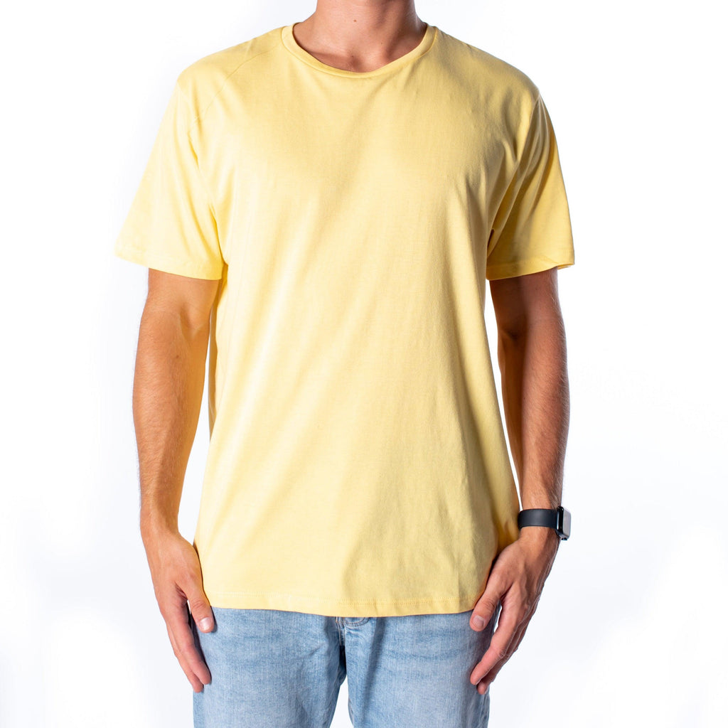 Topman Men's Regular Fit Yellow T-Shirt - AUS OUTLET