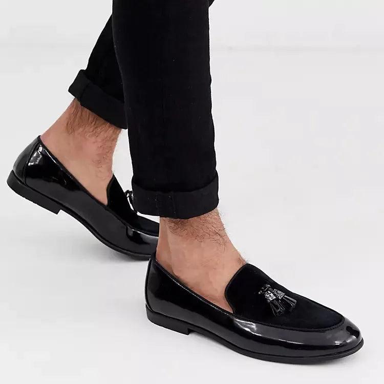 Topman online black loafers