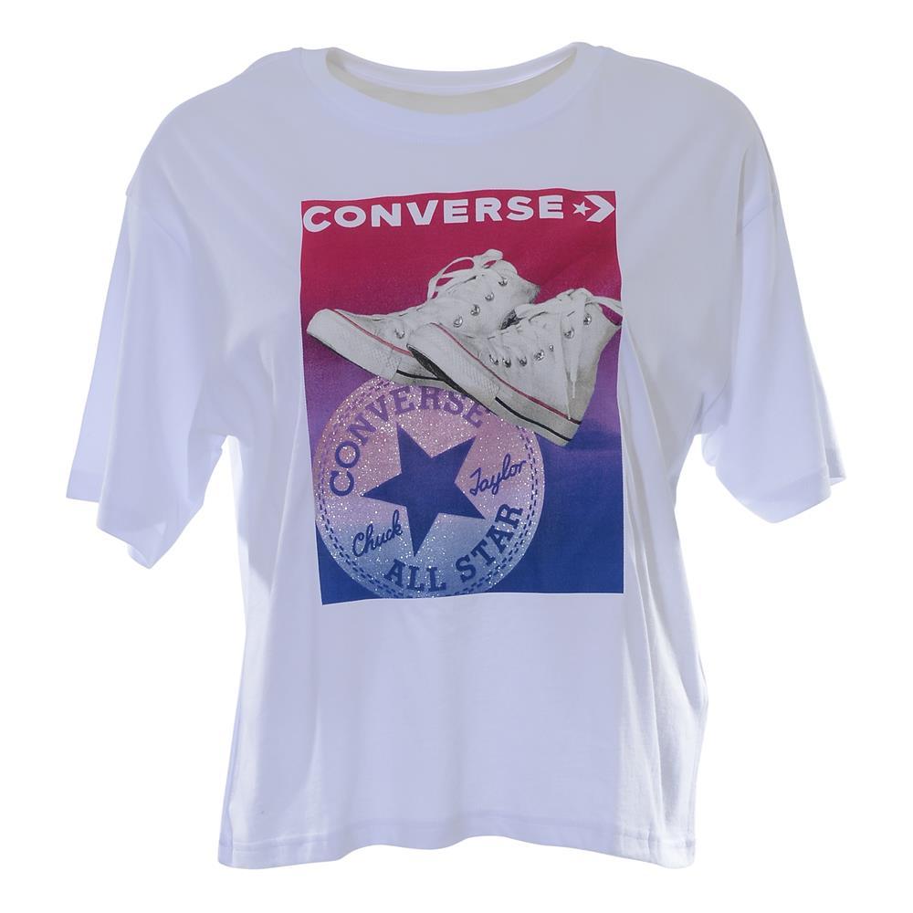 Converse Girls White Gradient Chuck Stance Tee - AUS OUTLET