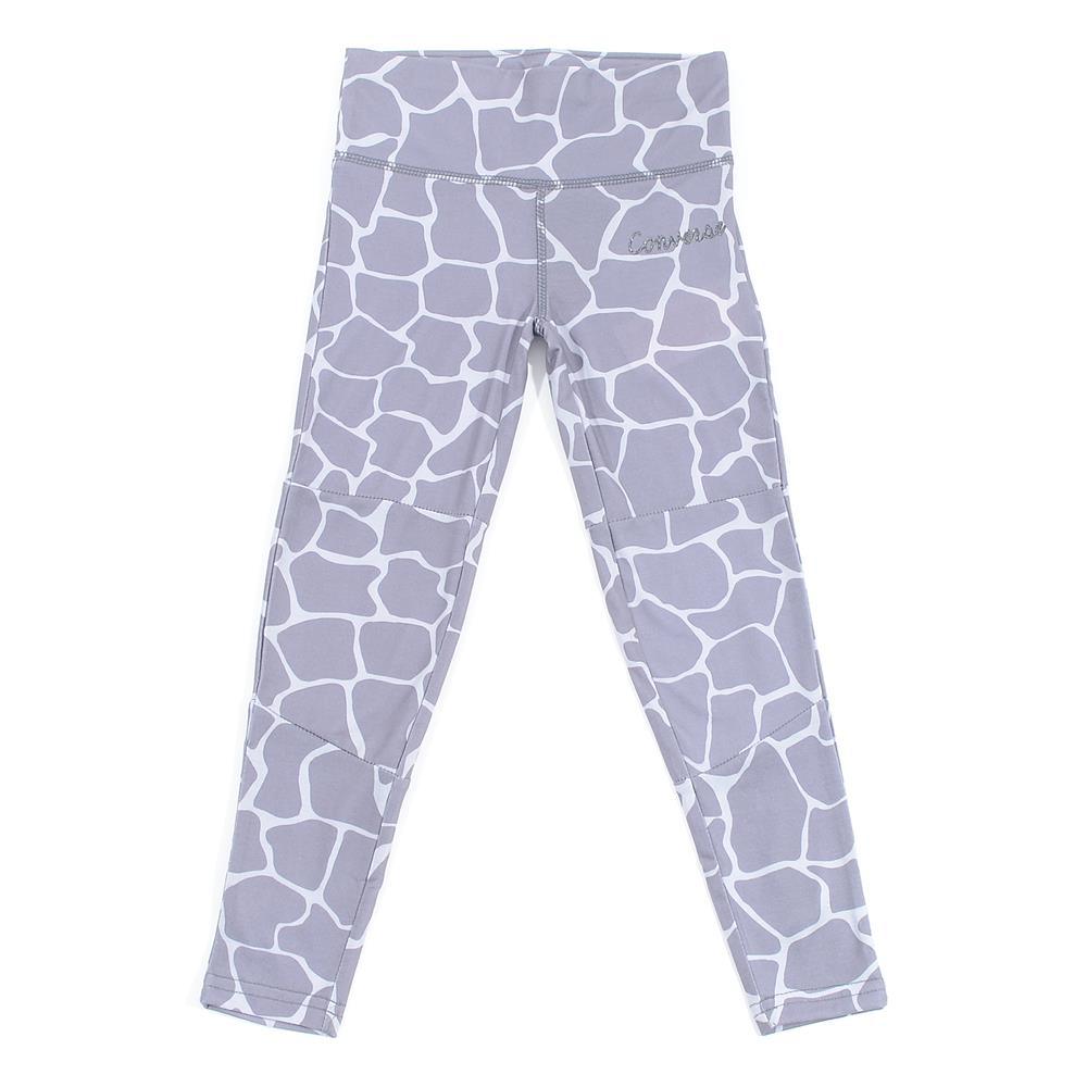 Converse Girl's Giraffe Print Grey & White Knitted Leggings - AUS OUTLET