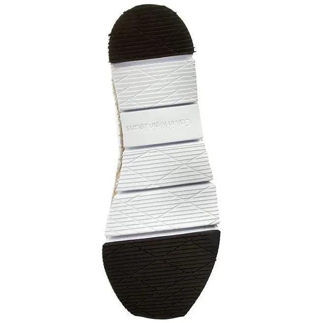 Calvin klein genna canvas espadrille white shoes deals