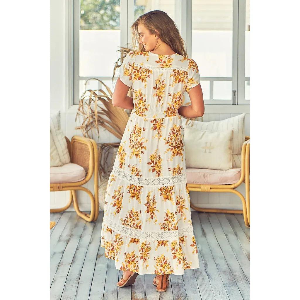 JAASE Magnolia Print Poppy Maxi Dress - AUSOUTLET.com.au